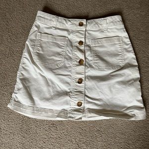 Marine Layer Shelby Mini Skirt in White